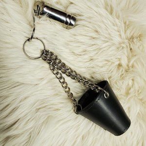 Genuine Leather C/B Stretcher with Weight - BDSM Gear